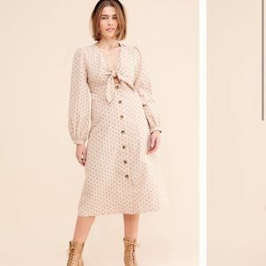 Anthropologie English Factory button dress